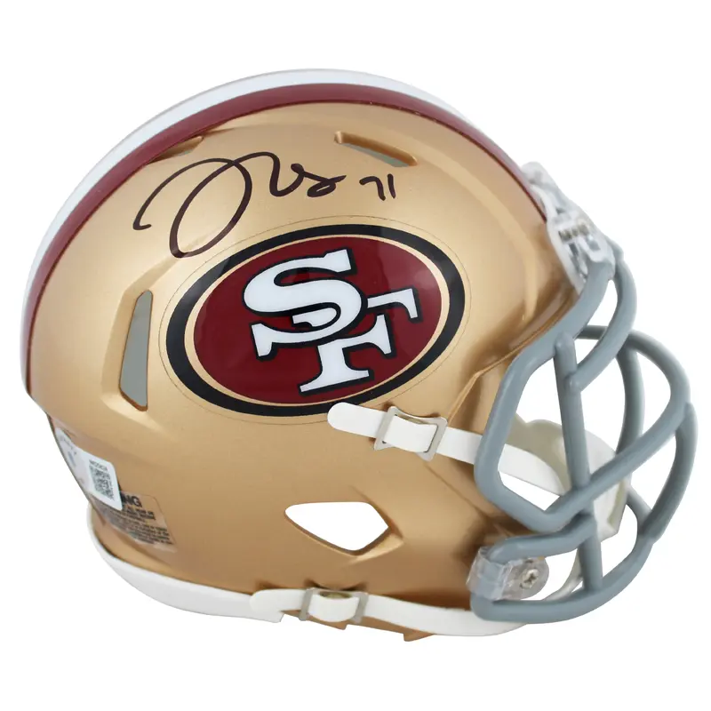 49ers Trent Williams Authentic Signed Speed Mini Helmet BAS Witnessed