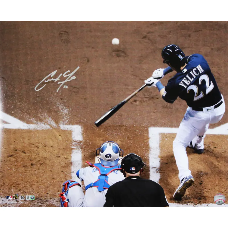 Brewers Christian Yelich Authentic Signed 16x20 Horizontal Photo Autographed MLB
