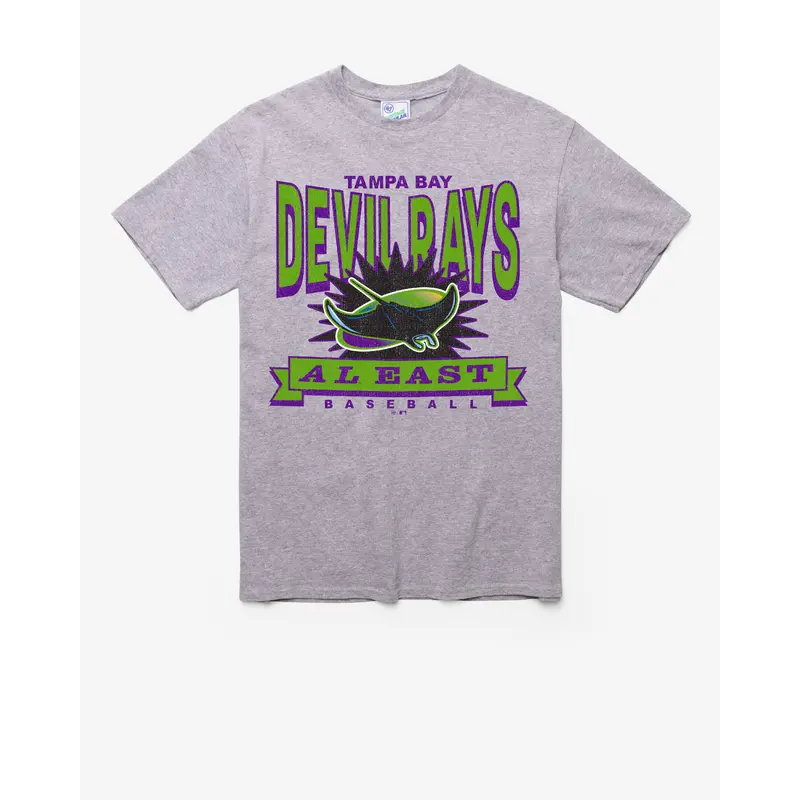 TAMPA BAY RAYS COOPERSTOWN TWELVE SIX VINTAGE '47 TUBULAR TEE