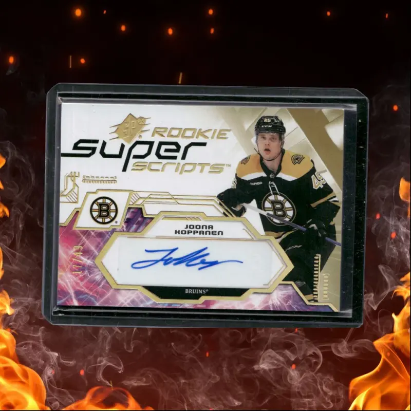 2023-24 Upper Deck SPx Joona Koppanen Superscripts Gold Rookie Auto 17/49
