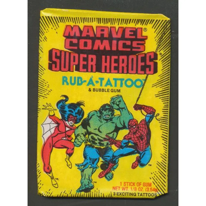 1980 Donruss Marvel Super Heroes Unopened Wax Pack