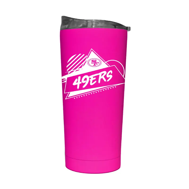 San Francisco 49ers 20oz Electric Rad Soft Touch Tumbler