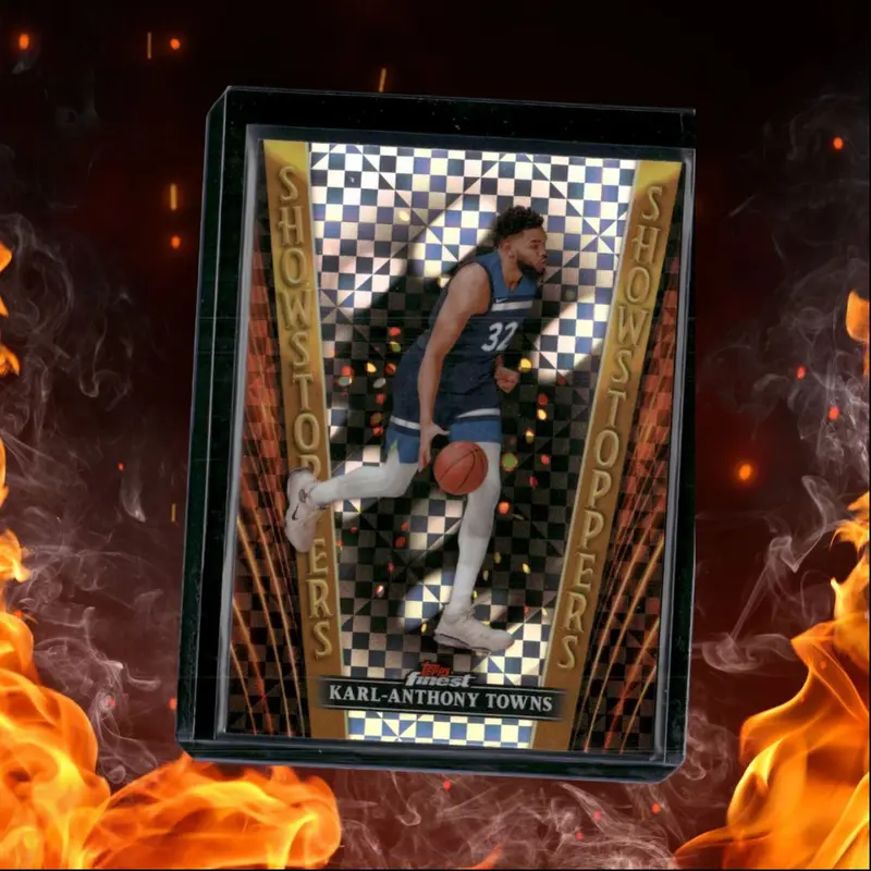 2023-24 Topps Finest Basketball Karl-Anthony Towns Showstoppers X-Fractor #SS-8