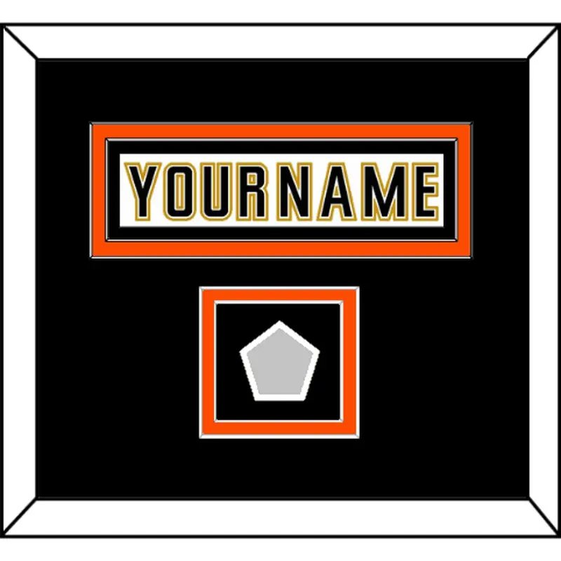 Anaheim Nameplate & Stanley Cup Champions Patch - Road White (2006-2014) - Double Mat 3
