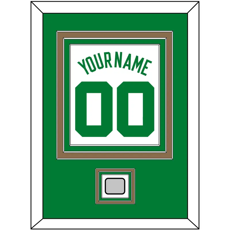 Boston Name & Number With Champions Patch - Home White (1972-2018) - Triple Mat 2