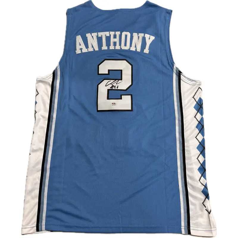 COLE ANTHONY signed jersey PSA/DNA UNC Tar Heels Autographed