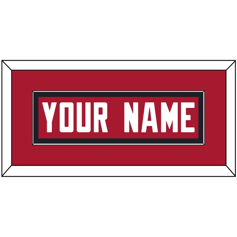 Houston Nameplate - Alternate Red (2003-2023) - Single Mat 2