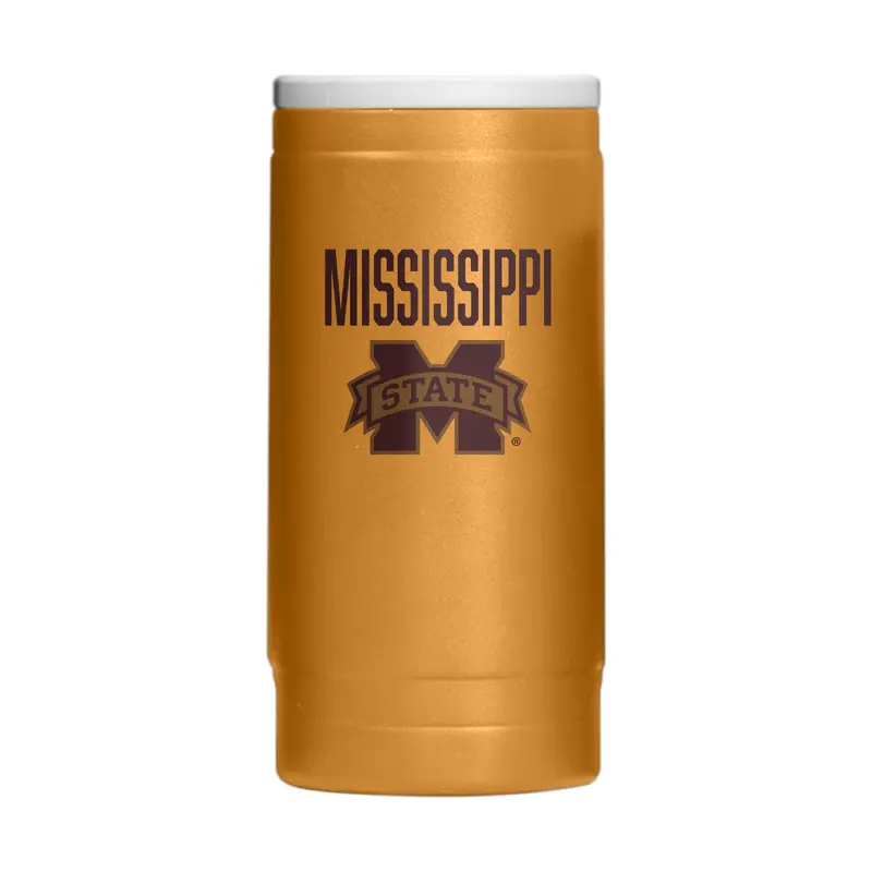 Mississippi State  Huddle Powder Coat Slim Can Coolie