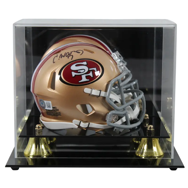 49ers Charvarius Ward Authentic Signed Speed Mini Helmet w/ Case BAS Witnessed