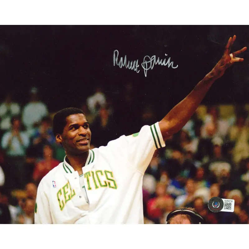 Celtics Robert Parish Authentic Signed 8x10 Horizontal Photo BAS #BJ054718