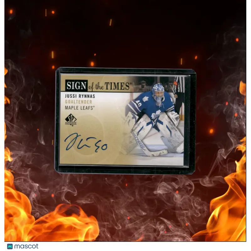 2012-13 SP Authentic Jussi Rynnas Sign of the Times Auto #SOT-JR
