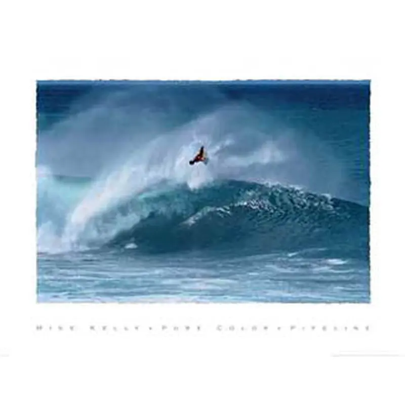 Bodyboarding "Pipeline" Watersports Action Poster Print - Mike Kelly 2003
