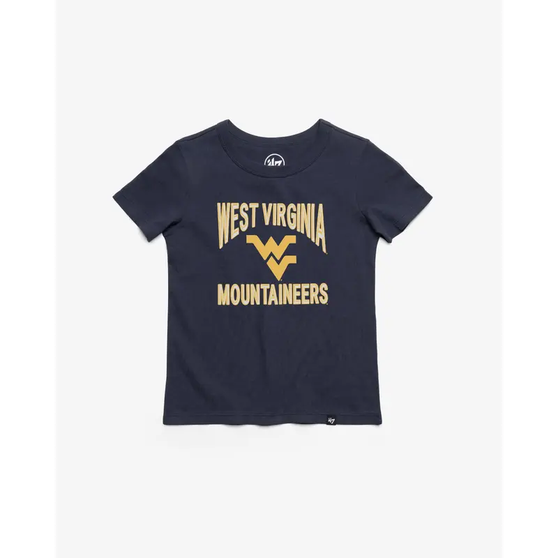 WEST VIRGINIA MOUNTAINEERS FAN OUT '47 FRANKLIN TEE KIDS