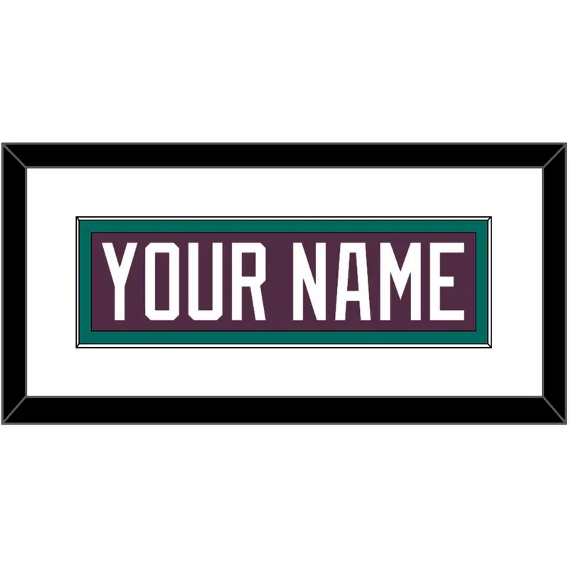 Anaheim Nameplate - Road Purple (1993-2006) - Single Mat 1