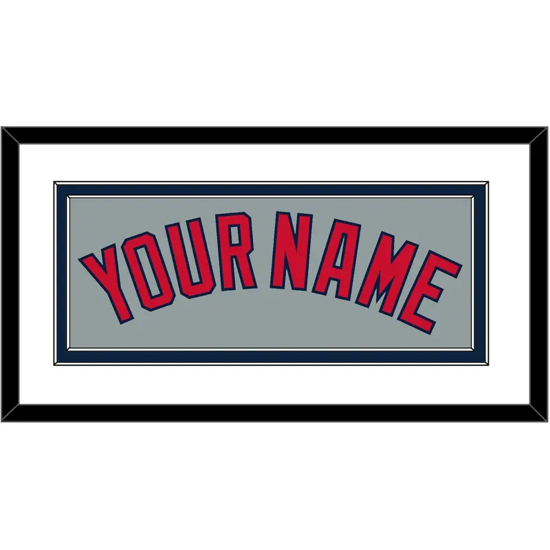 Boston Name - Road Gray - Double Mat 2