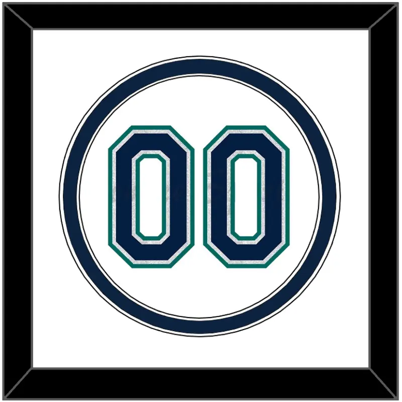 Seattle Number - Home White - Double Mat 1