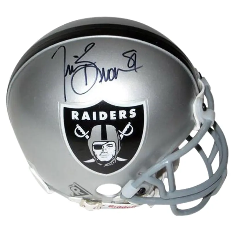 Tim Brown Autographed Oakland Raiders Mini Helmet
