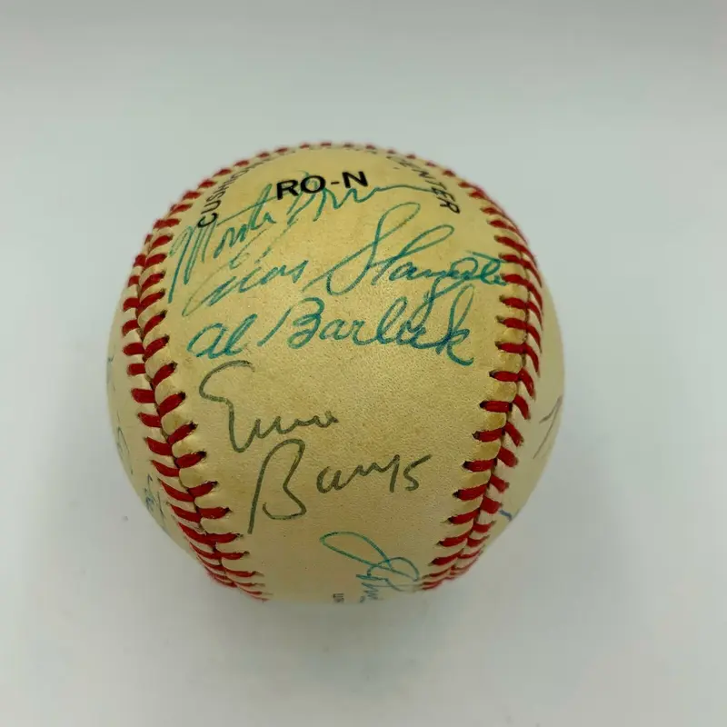 Ernie Banks Carl Yastrzemski Jean Yawkey Hall Of Fame Multi Signed Baseball SGC