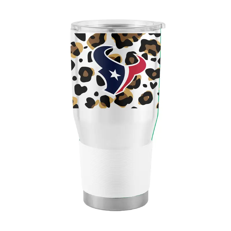 Houston Texans 30oz Leopard Stainless Tumbler
