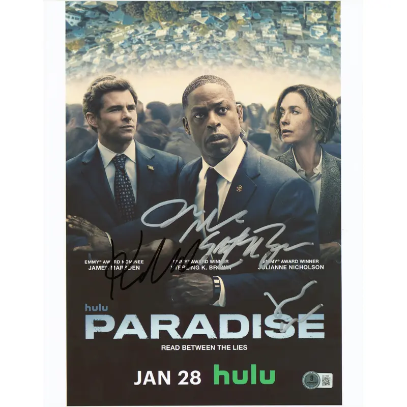 Paradise (4) Brown, Marsden, Nicholson, Marshall Signed 11x14 Photo BAS #AE13550