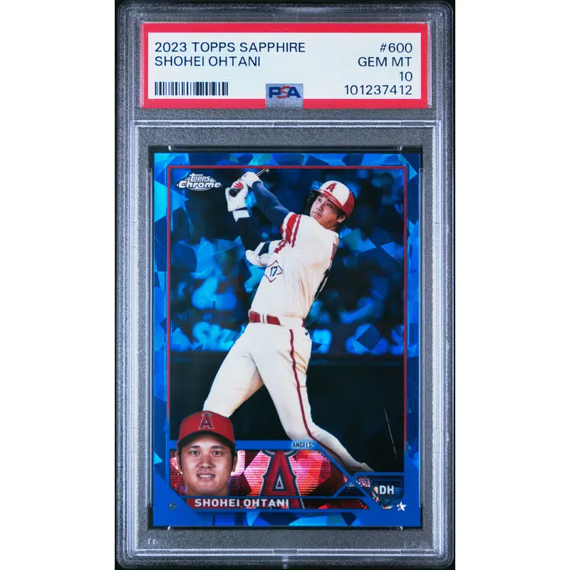 Shohei Ohtani 2023 Topps Chrome Sapphire #600 PSA 10 Gem Mint