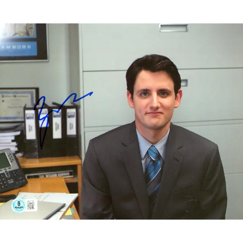 Zach Woods The Office Authentic Signed 8x10 Photo Autographed BAS #BN77100