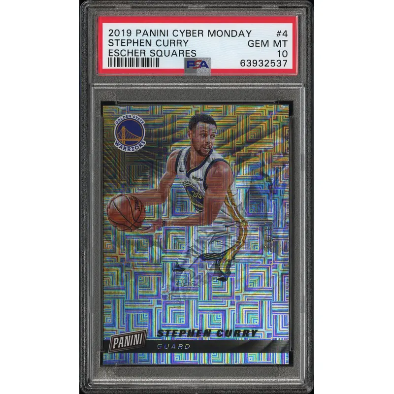 Stephen Curry 2019 Panini Cyber Monday Escher Squares #4/10 PSA 10 Gem Mint