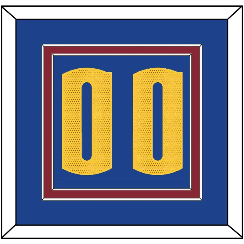 Denver Number - Blue Statement - Double Mat 2