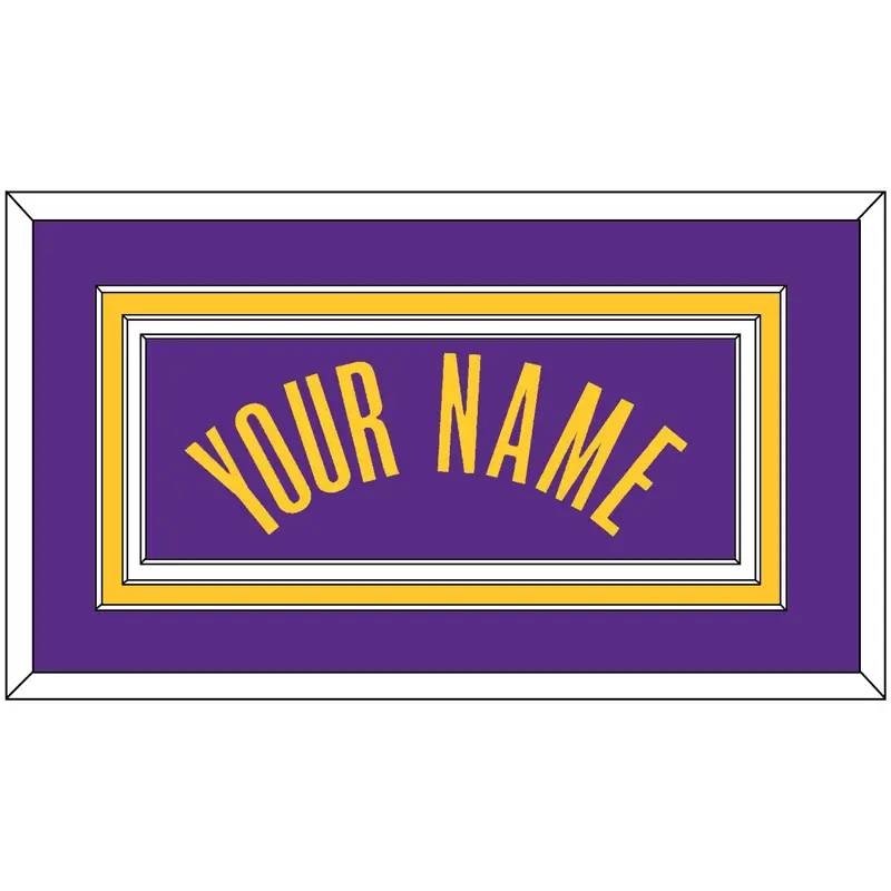 Los Angeles Name - Purple Statement - Triple Mat 3