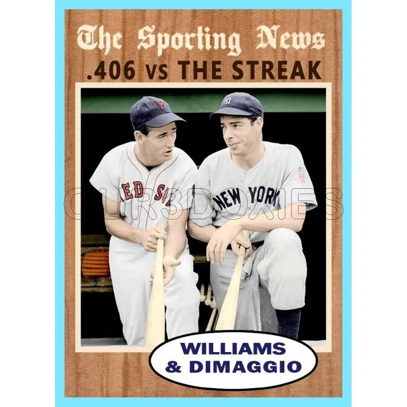 Ted Williams Joe Dimaggio 1962 Topps Custom Card - 4283