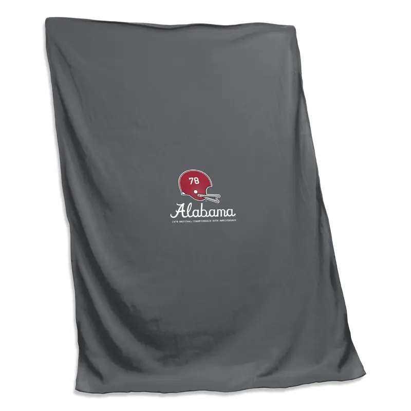 Alabama 40th Anniversary Helmet Logo Sweatshirt Blanket (Screened)