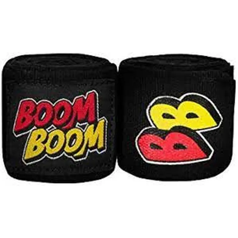 New Title Boom Boom Boxing Youth Flex Hand Wraps 75" - Black