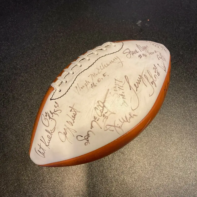 Vintage Seattle Seahawks Legends Signed Autographed NFL Wilson Game Football