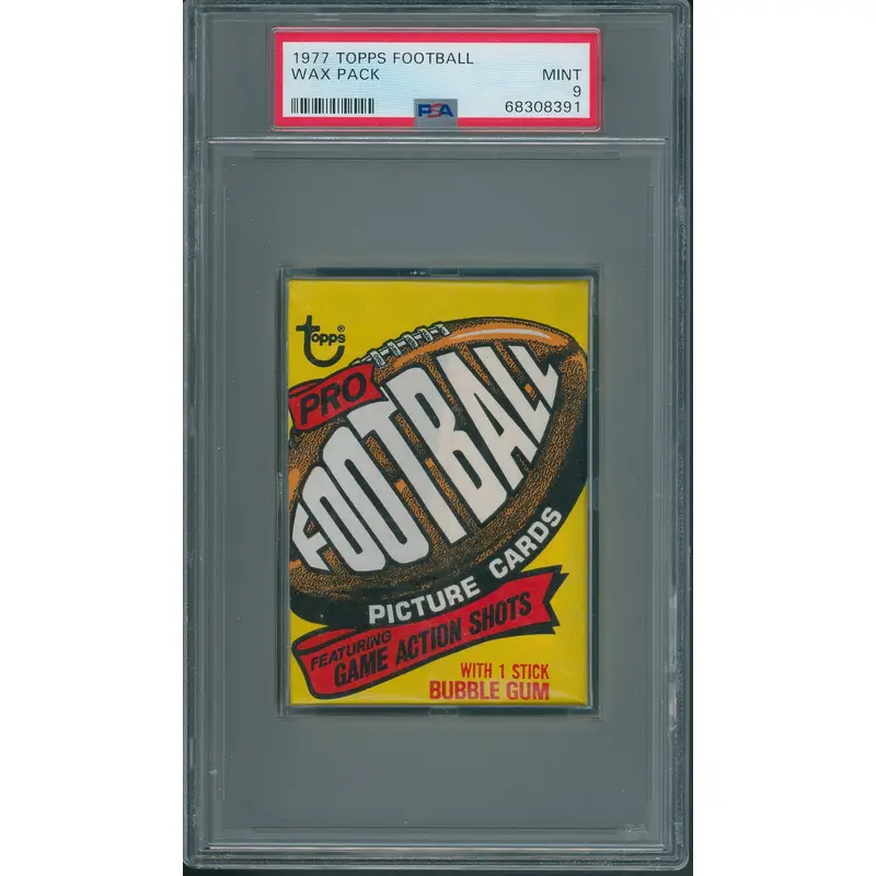 1977 Topps Football Unopened Wax Pack PSA 9