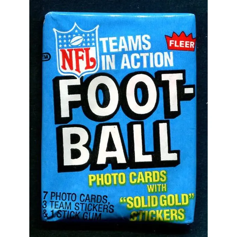 1982 Fleer Football Unopened Wax Pack