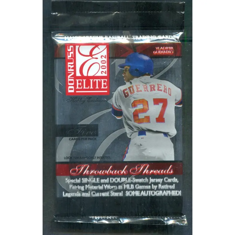 2002 Donruss Elite Baseball Unopened Pack (Hobby) (5)