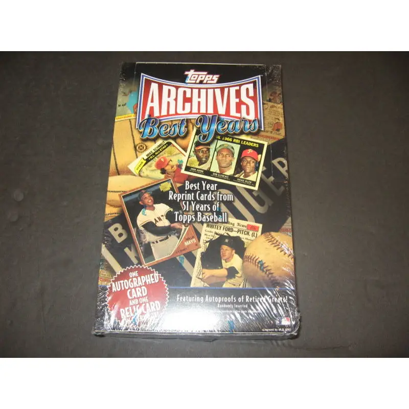 2002 Topps Archives Best Years Baseball Box (Hobby)