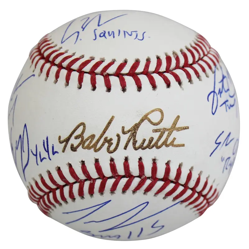 Sandlot (6) Guiry, Leopardi, +4 Signed Babe Ruth Baseball w/ Character Names BAS
