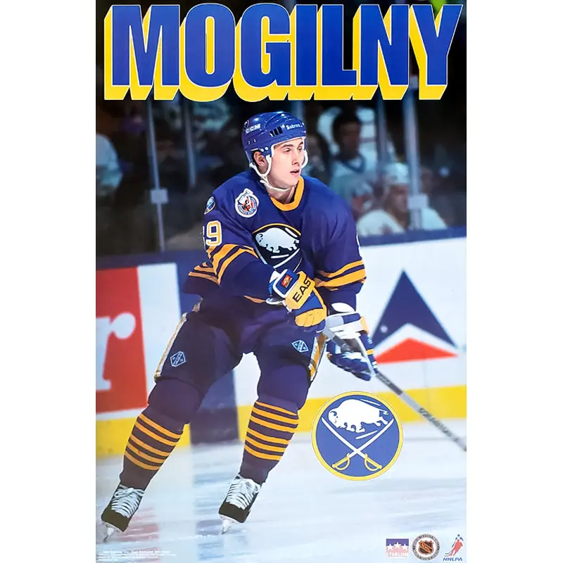 Alexander Mogilny "Classic Action" Buffalo Sabres NHL Action Poster - Starline 1992