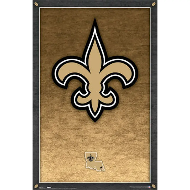 New Orleans Saints Official NFL Football Team Logo Poster - Costacos Sports
