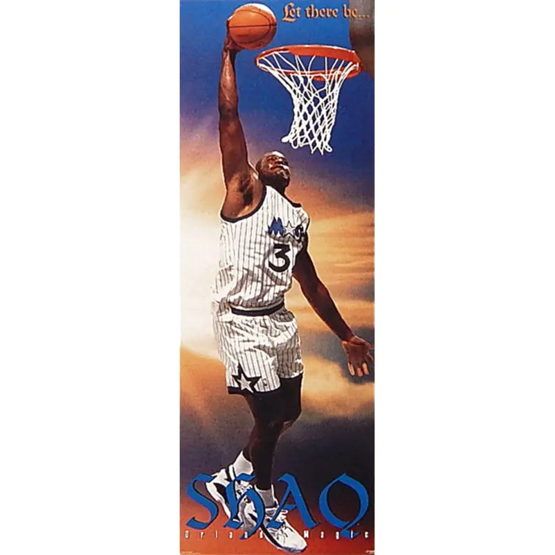 Shaquille O'Neal "Let There Be Shaq" (Door-Sized) Orlando Magic Poster - Costacos Brothers