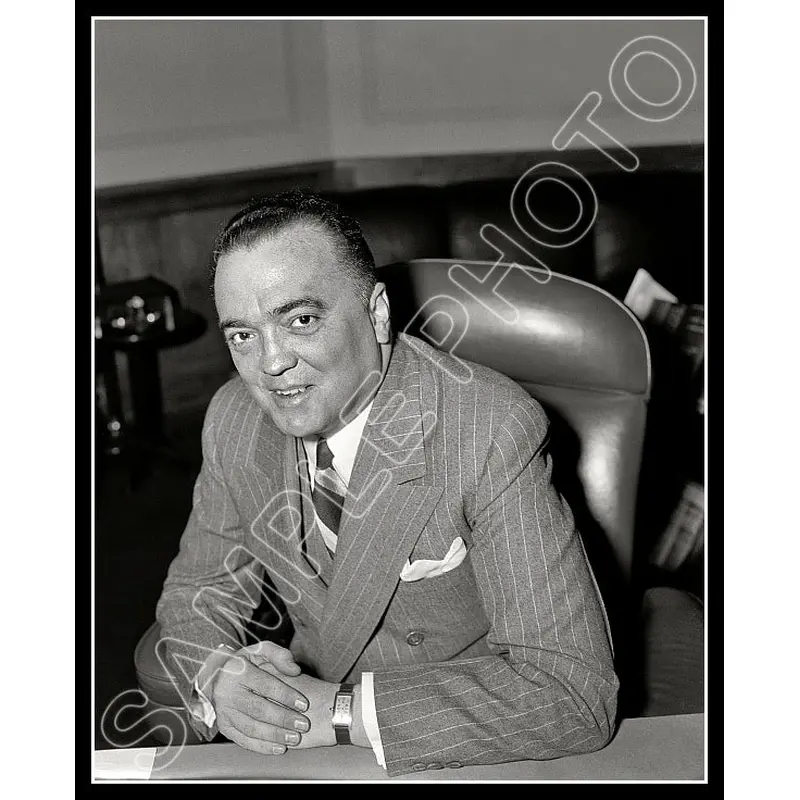 1940 J Edgar Hoover 8X10 Photo - 2812