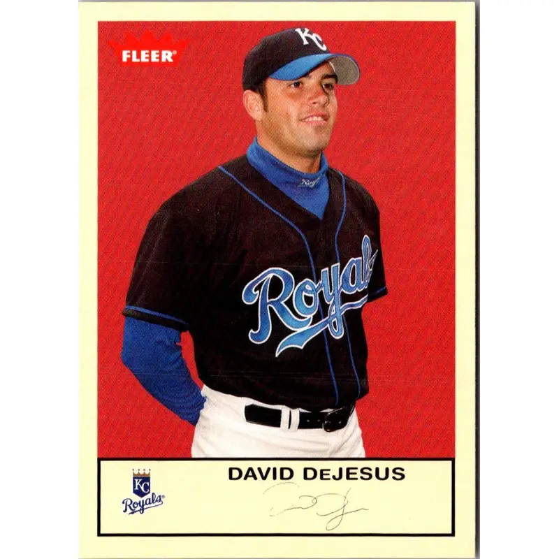 2005 Fleer Tradition Gray Backs David DeJesus #104
