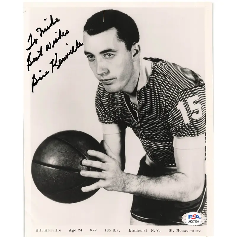 BILLY KENVILLE signed 8x10 photo PSA/DNA Detroit Pistons Autographed