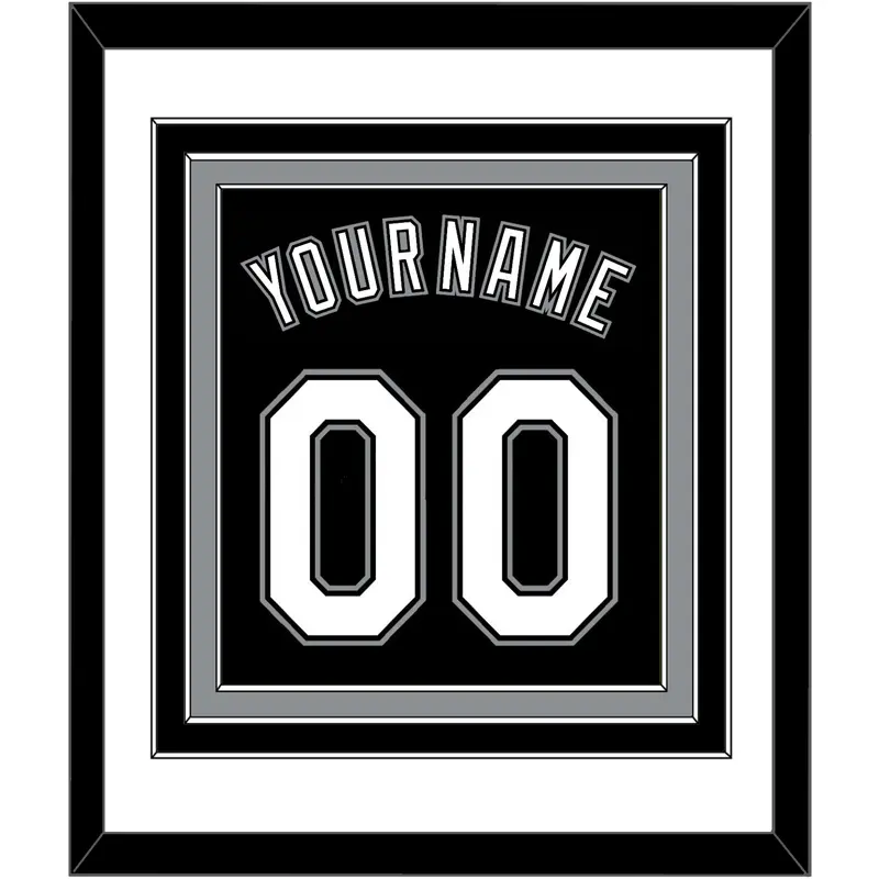 Chicago Name & Number - Alternate Black - Triple Mat 1