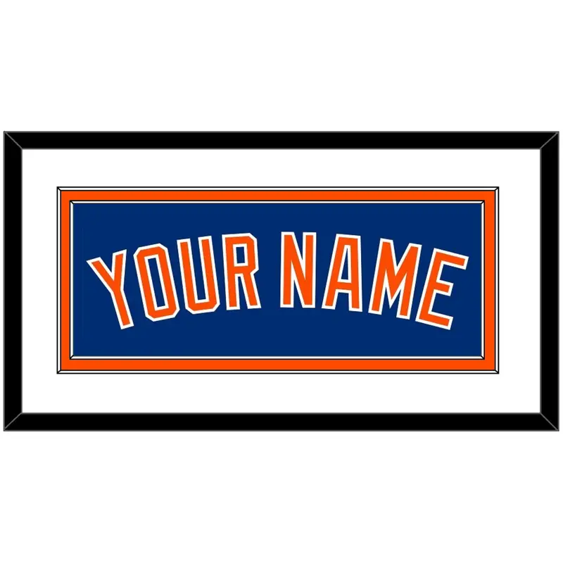 New York Name - Alternate Home Blue - Double Mat 1