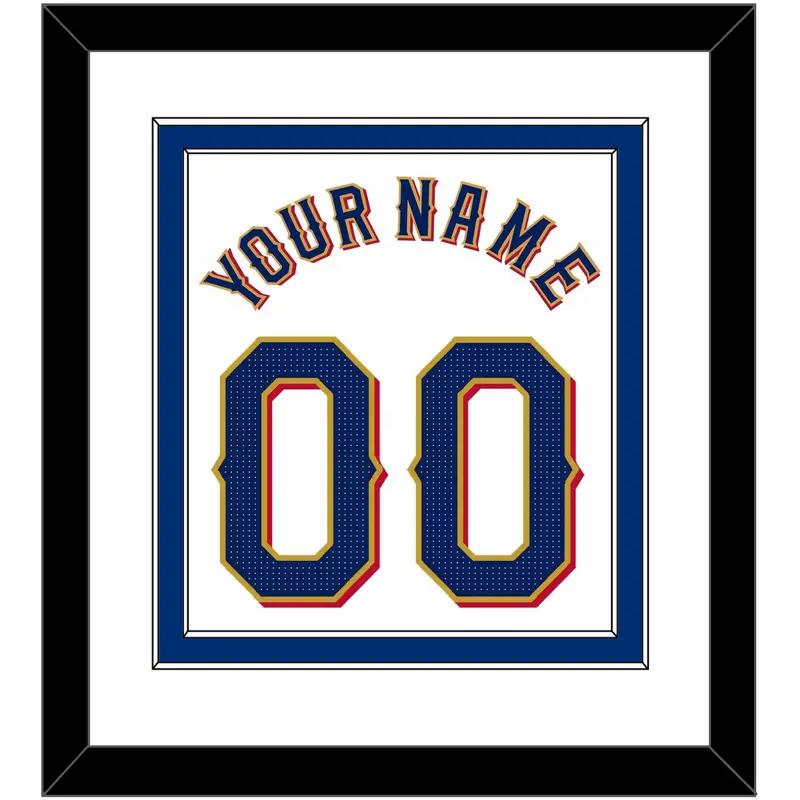 Texas Name & Number - Home White - Double Mat 1