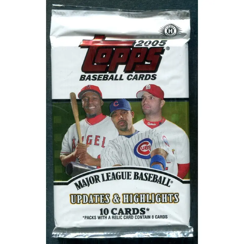 2005 Topps Baseball Unopened Updates & Highlights Pack (Hobby) (10)