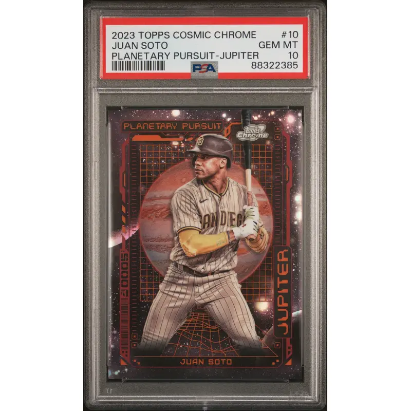 Juan Soto 2023 Topps Chrome Cosmic Planetary Pursuit Jupiter PSA 10 Gem Mint