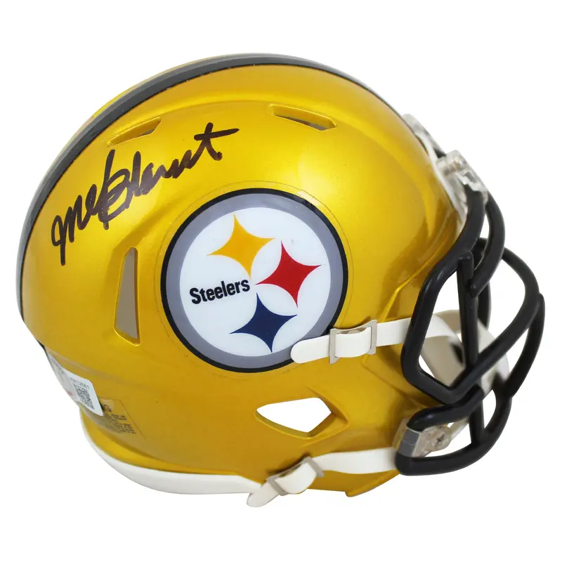 Steelers Mel Blount Authentic Signed Flash Speed Mini Helmet BAS Witnessed